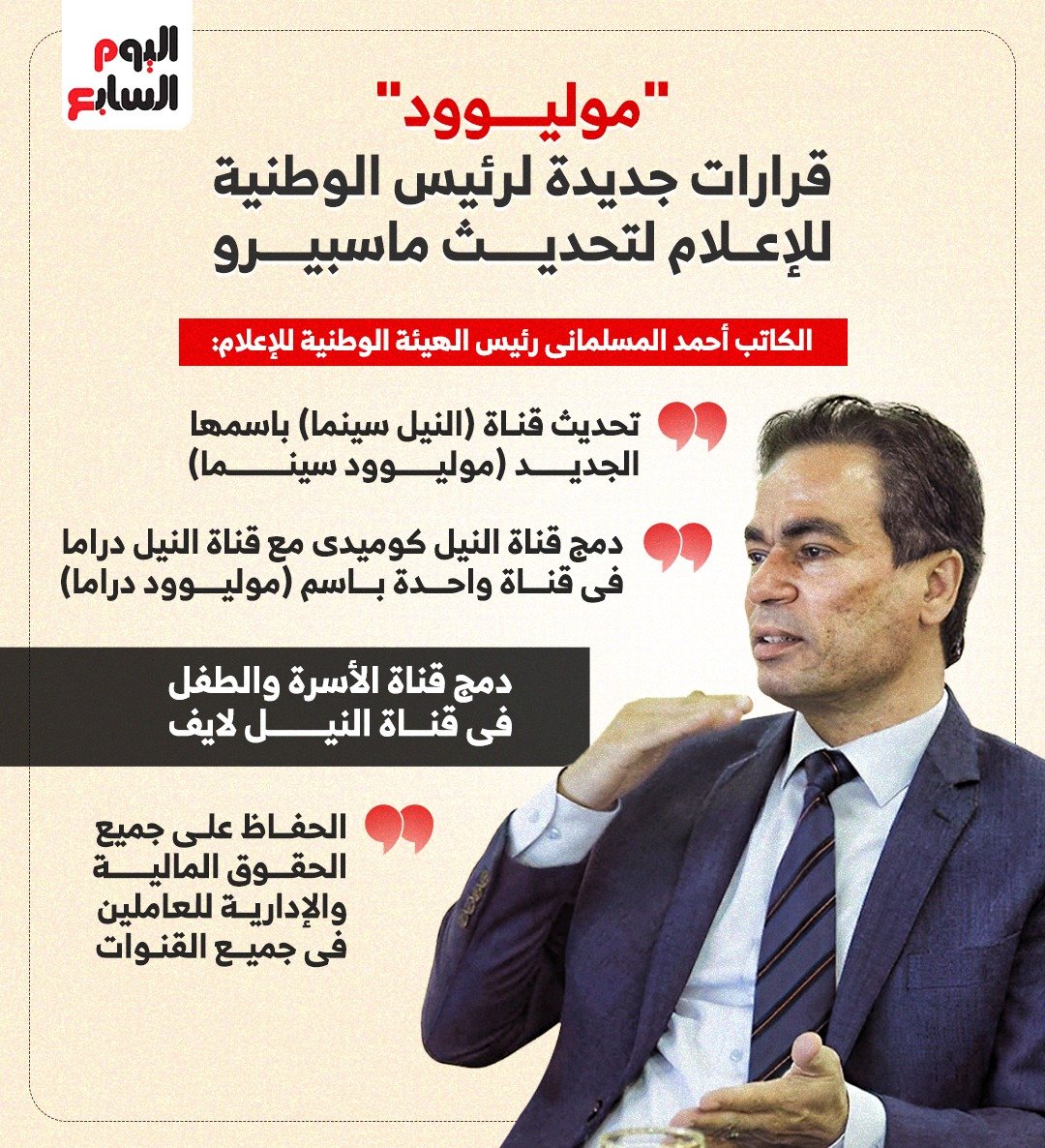 موليوود قرارات جديدة لرئيس الوطنية للإعلام لتحديث ماسبيرو موليوود قرارات جديدة لرئيس الوطنية للإعلام لتحديث ماسبيرو