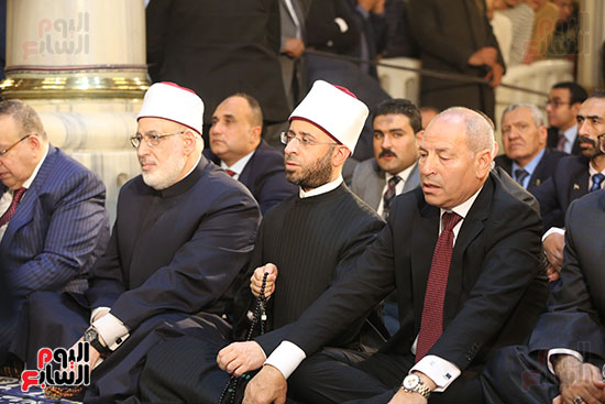 محافظ القاهرة ووزير الأوقاف ومفتى الجمهورية