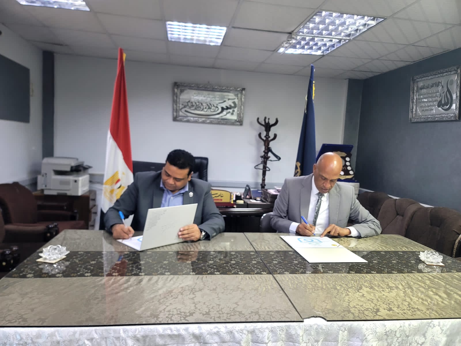 جانب من توقيع بروتوكول التعاون جانب من توقيع بروتوكول التعاون