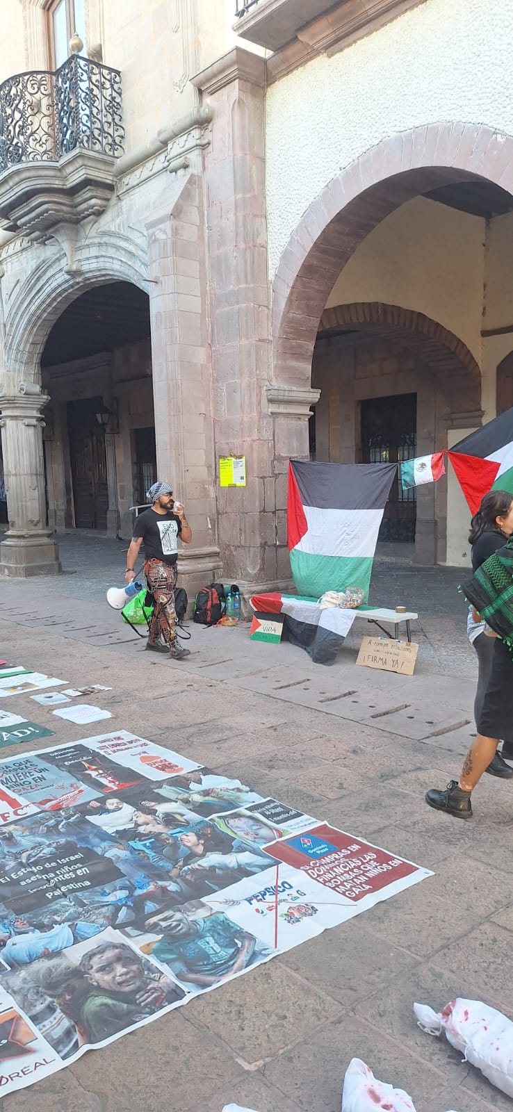 مظاهرات لأطباء مكسيكيون لدعم أطباء غزة