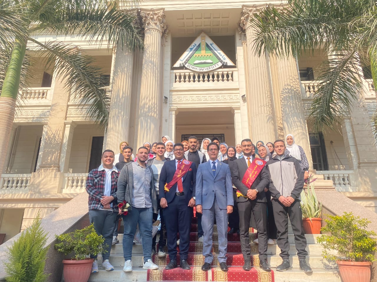 قبل انطلاق طلاب جامعة بنها قبل انطلاق طلاب جامعة بنها