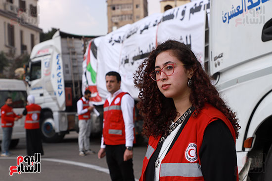 قافلة المساعدات للأشقاء الفلسطينين قافلة المساعدات للأشقاء الفلسطينين
