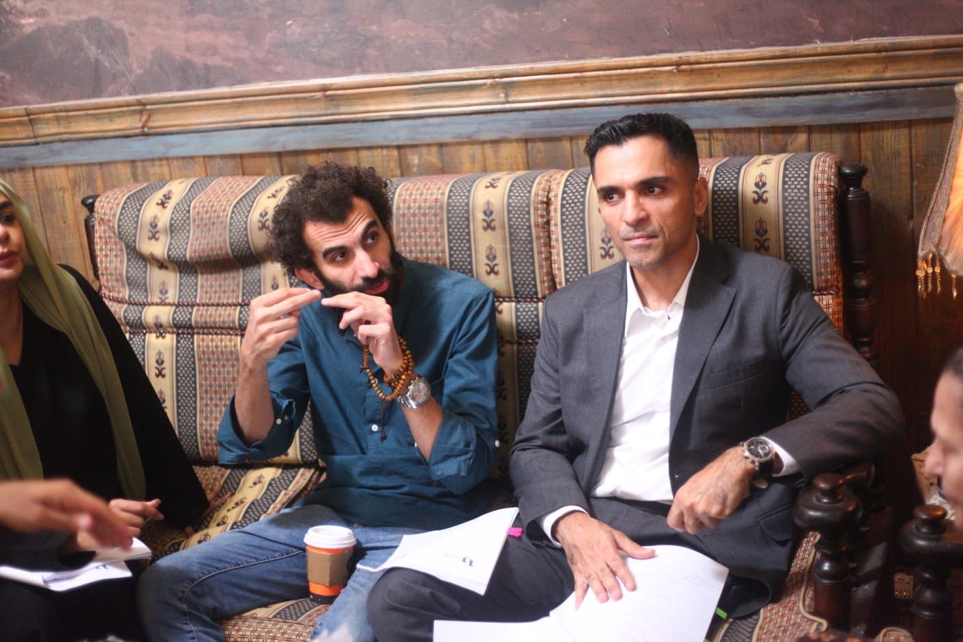 سامى الشيخ والمخرج أحمد حسن