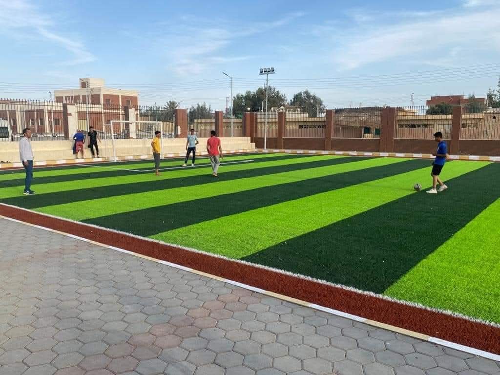 احد ملاعب القرية ضمن مبادرة حياة كريمة