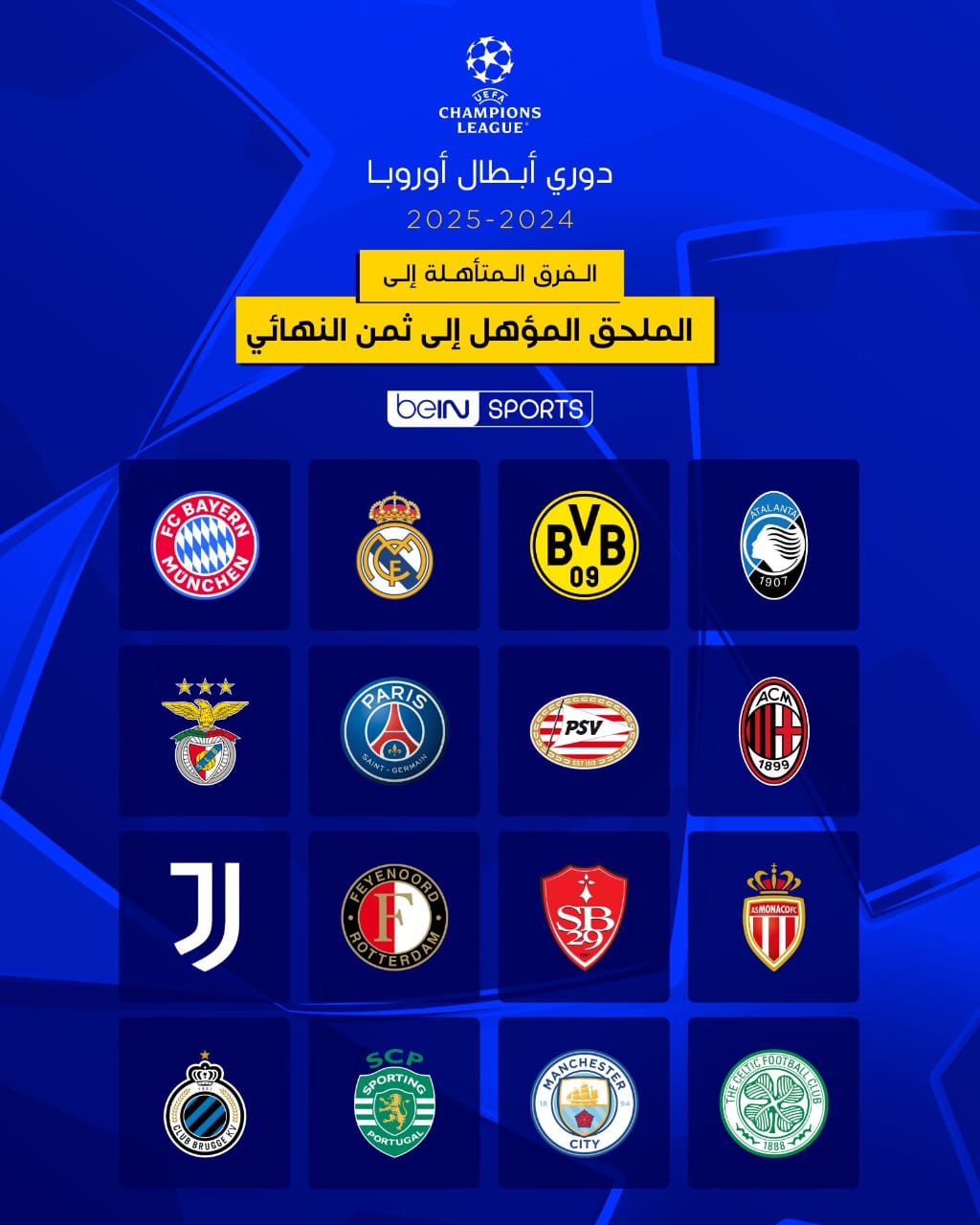 الاندية المتاهلة للملحق الاندية المتاهلة للملحق