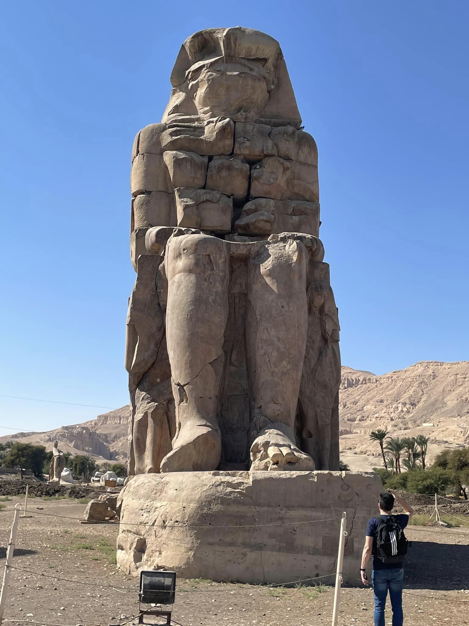 سحر الحضارة فى تمثالى ممنون غرب الأقصر