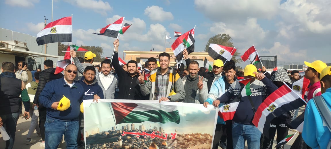 الهيئة الإنجيلية أمام معبر رفح