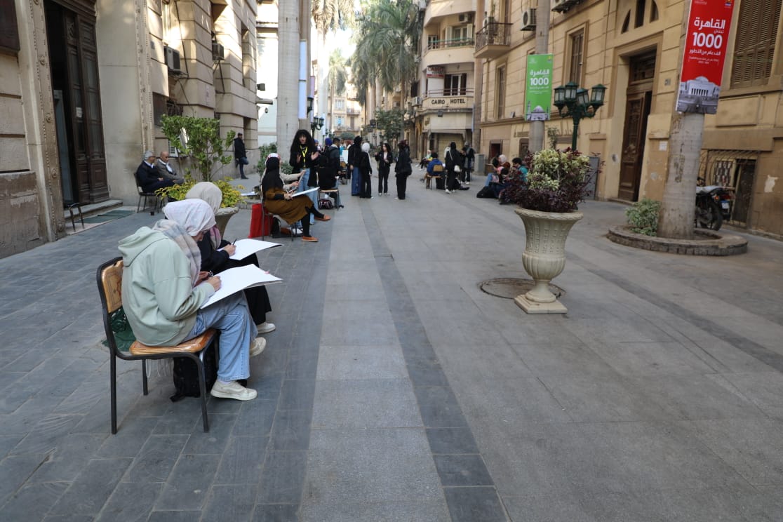 الرسومات فى شوارع القاهرة