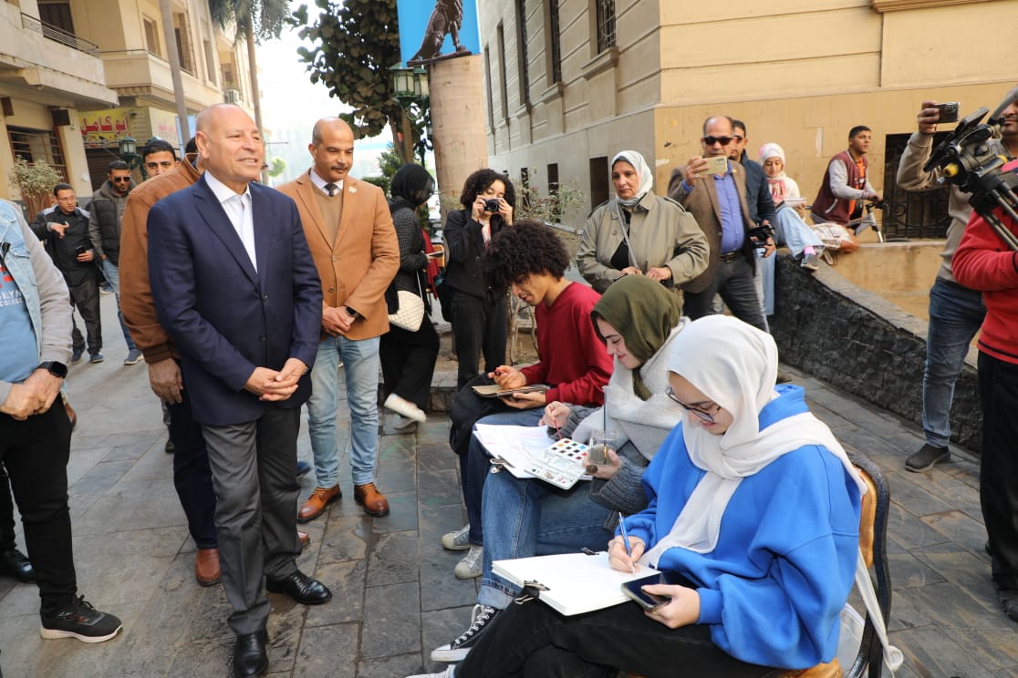 حضور محافظ القاهرة فعاليات مرسم الشوارع