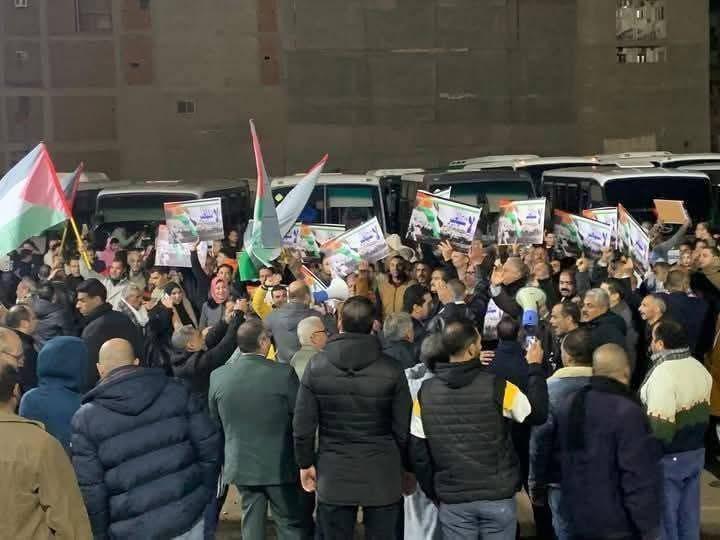 مسيرات حاشدة بالغربية لرفض تهجير الفلسطينيين  (2)