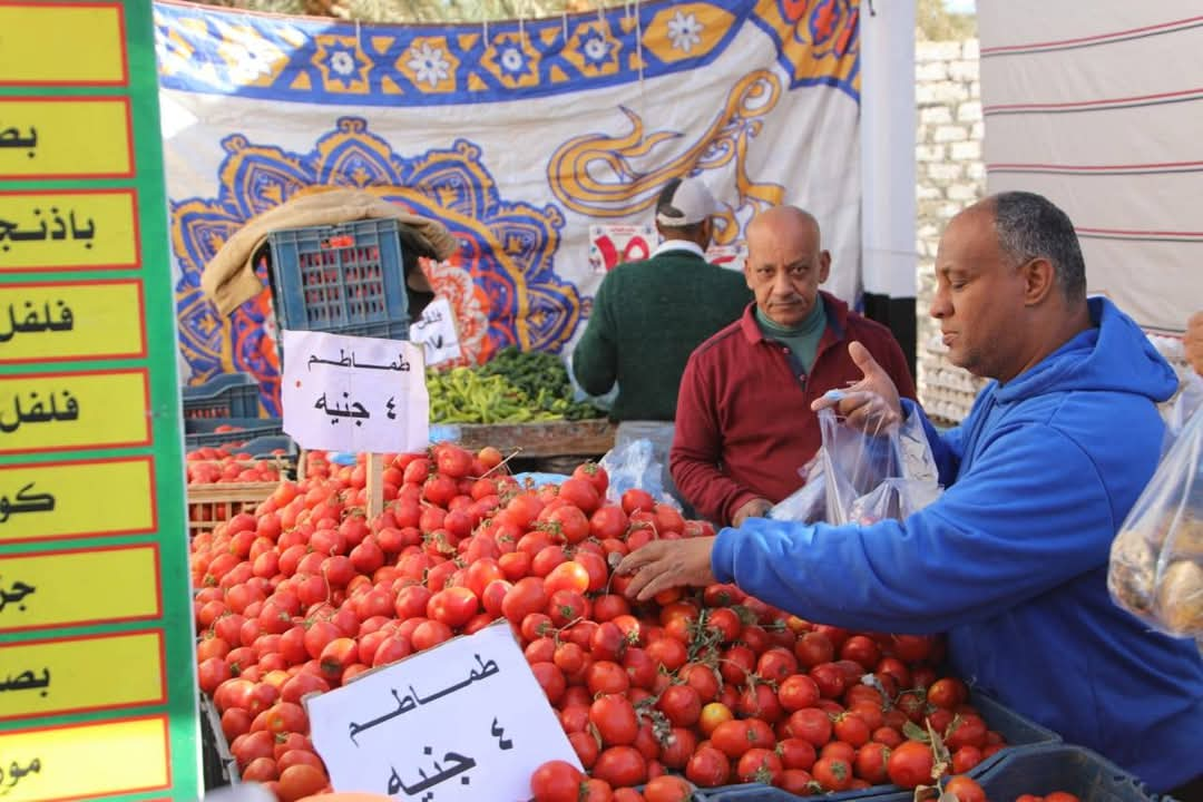 أسعار مخفضة للخضروات فى سوق اليوم الواحد 