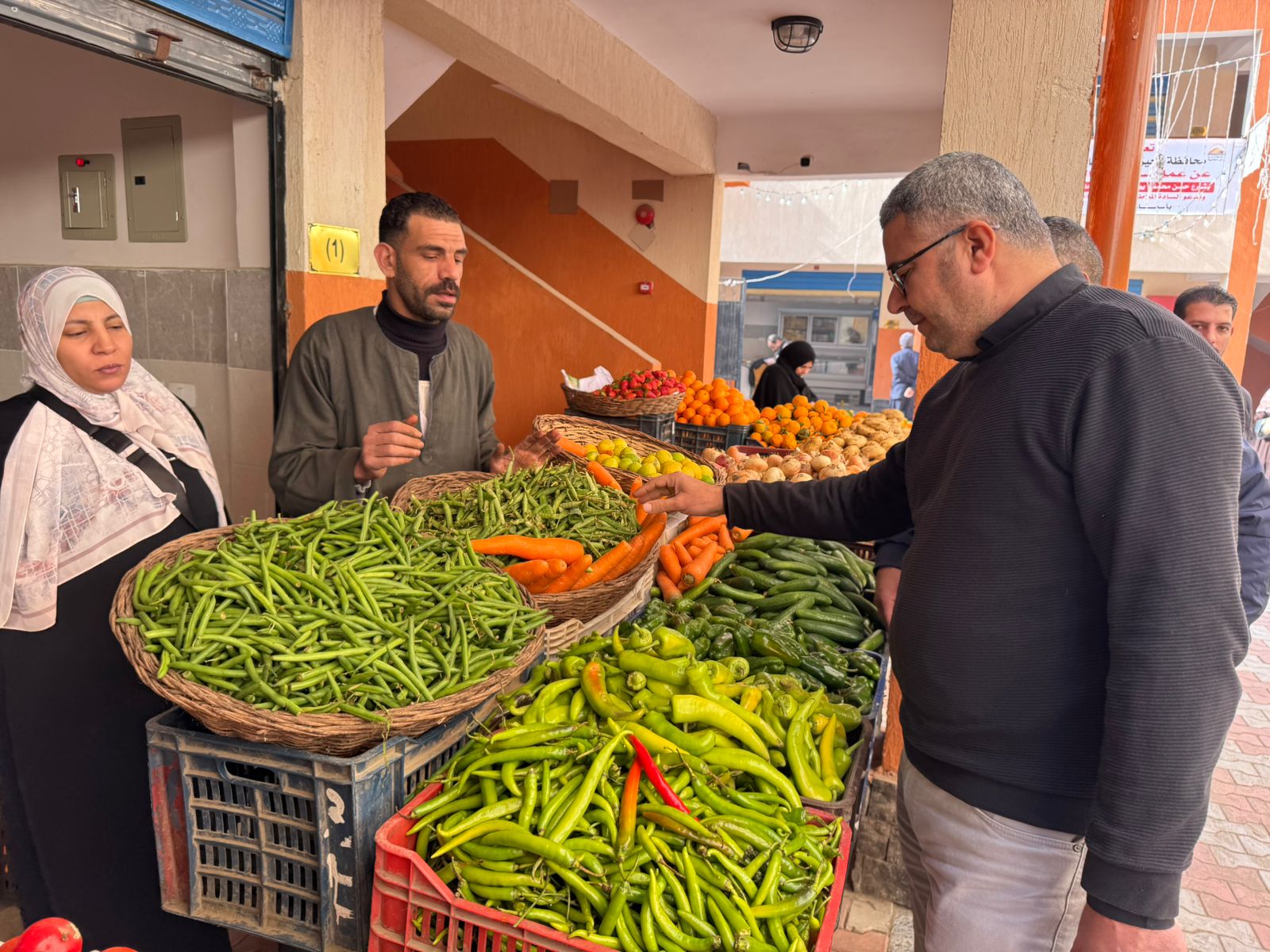 توفير الخضراوات بأسعار مناسبة في المعرض