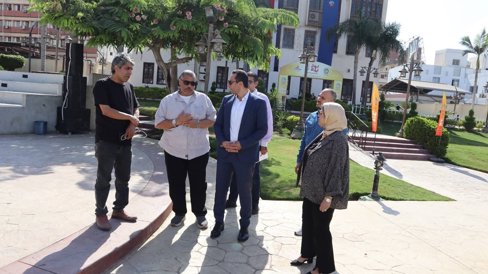 جانب من إستعدادت معرض دمنهور للكتاب 