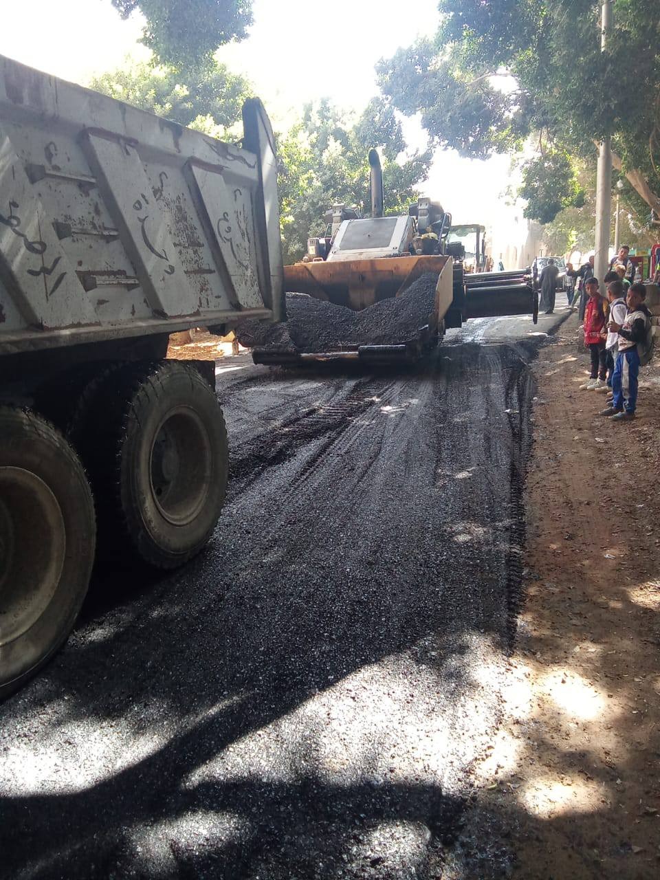 جانب من عمليات الرصف (1)