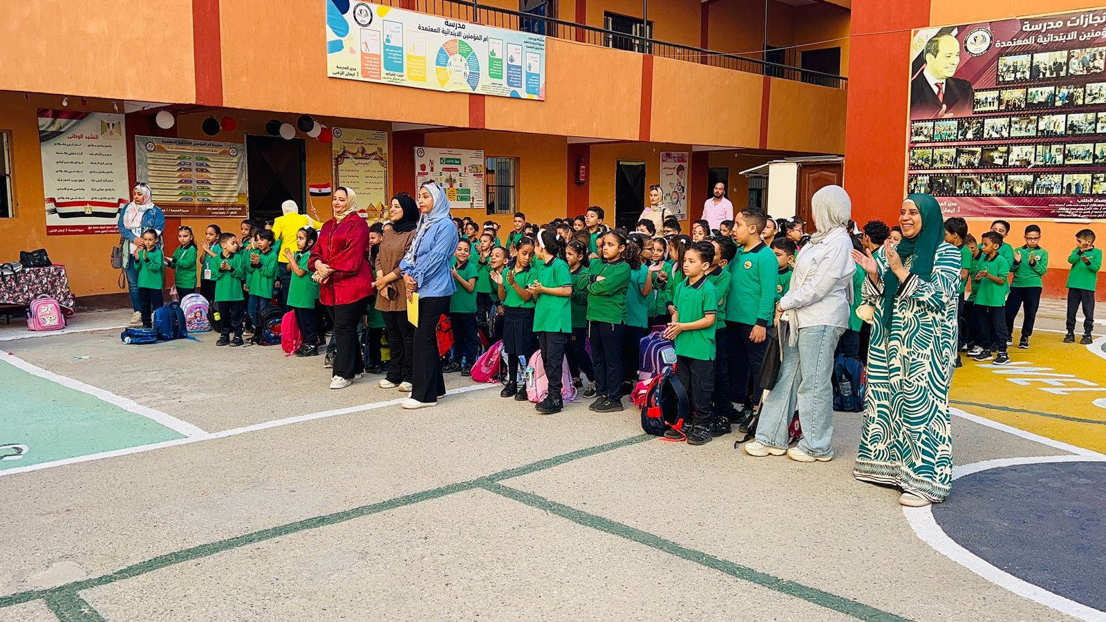 الطابور في الصباح