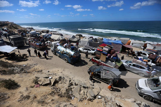 النازحين فى شارع الرشيد