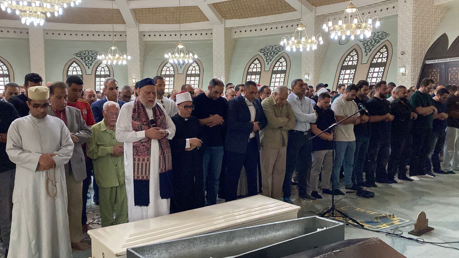 عزاء شقيقة إبراهيم محلب