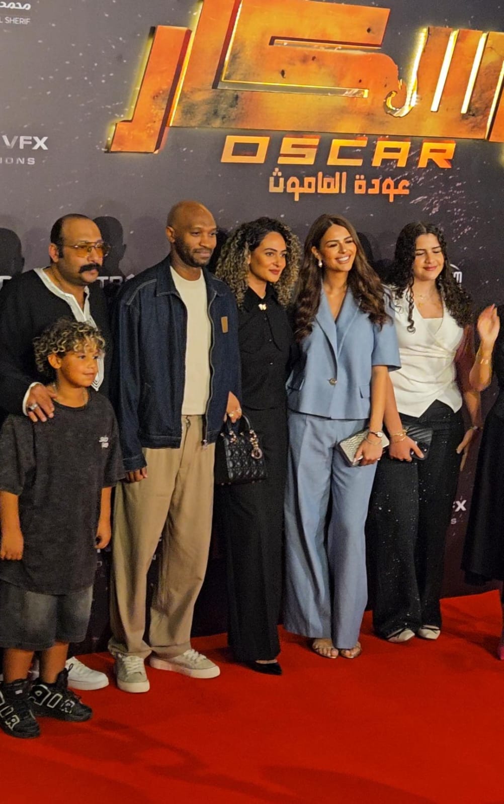 أحمد خالد صالح يدعم زوجته في العرض الخاص لفيلم أوسكار عودة الماموث (2)