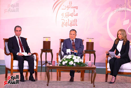 السفير نبيل فهمي والكاتب الصحفي احمد المسلماني