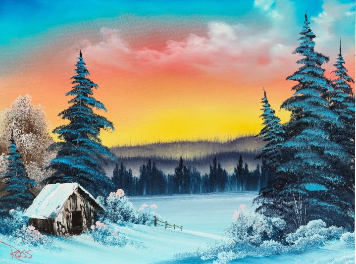 لوحة للفنان بوب روس