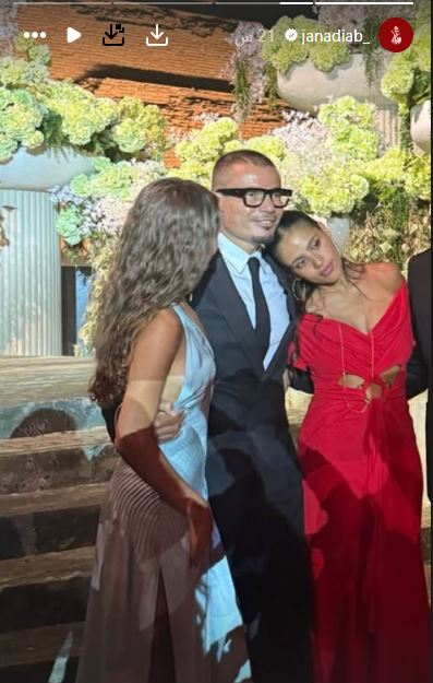 نور وجنا دياب وعمرو دياب