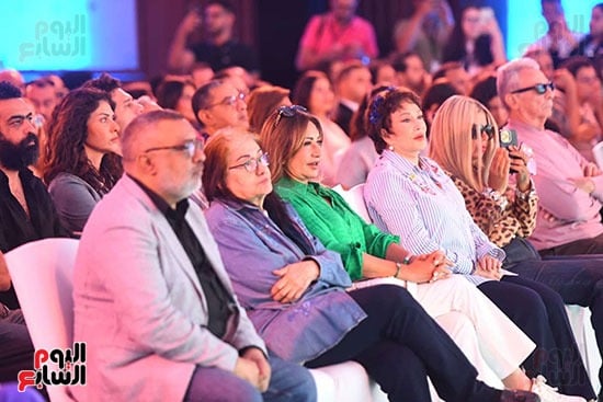 عبد الرحيم كمال والناقدة ماجدة موريس