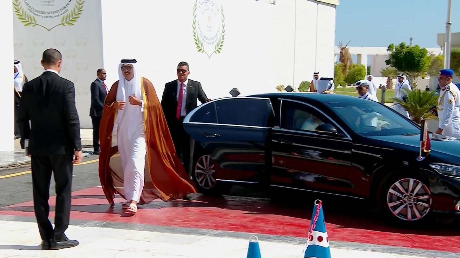 السيسي يستقبل أمير قطر (2)