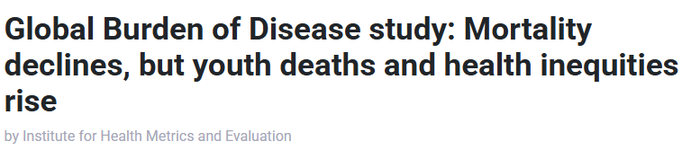 دراسة العبء العالمى للأمراض