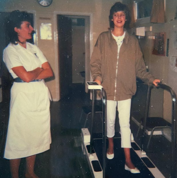 كاتى ميتشيل بعد الجراحة