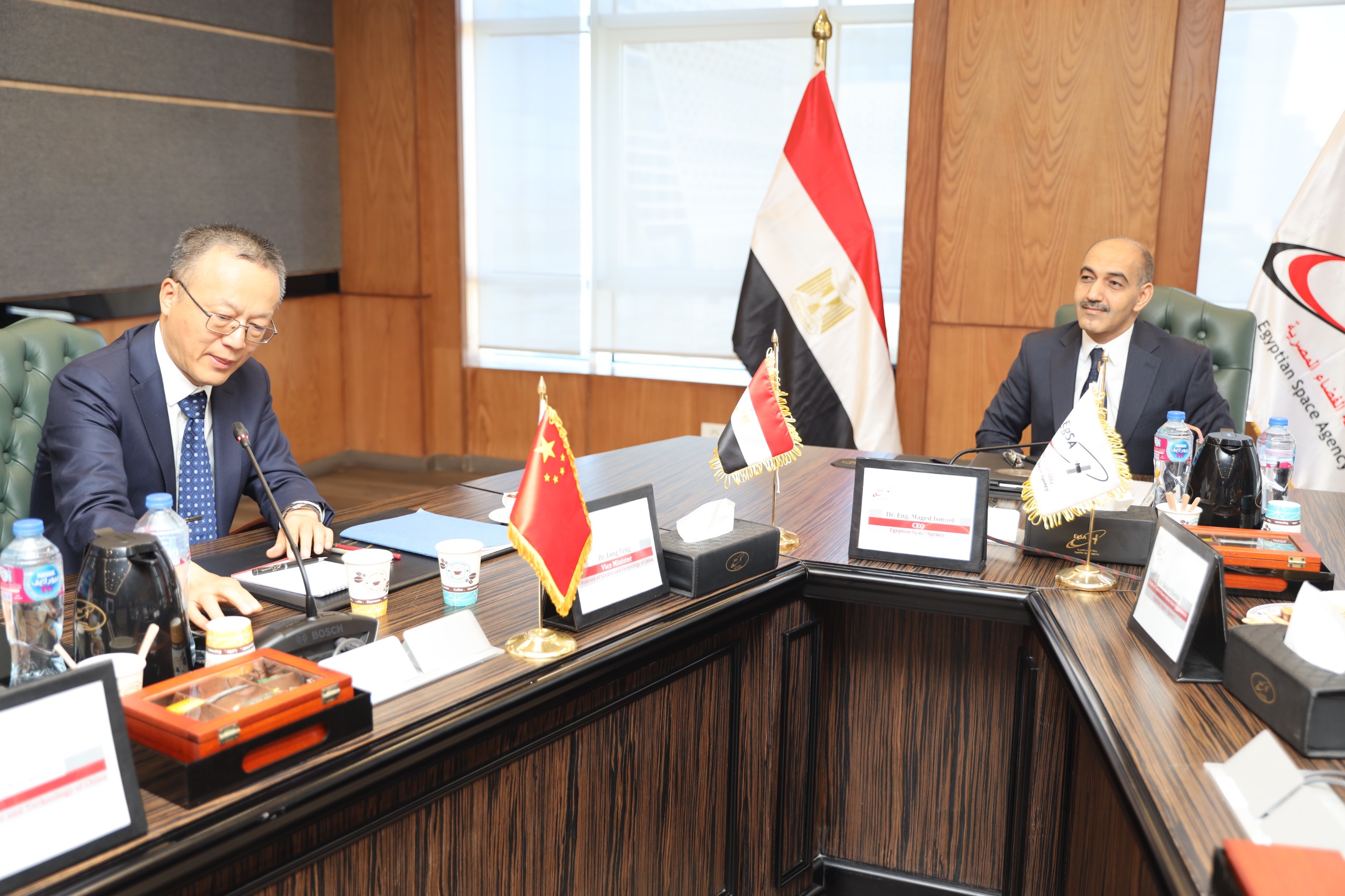 وكالة الفضاء المصرية تستقبل وفد من وزارة العلوم والتكنولوجيا الصينية