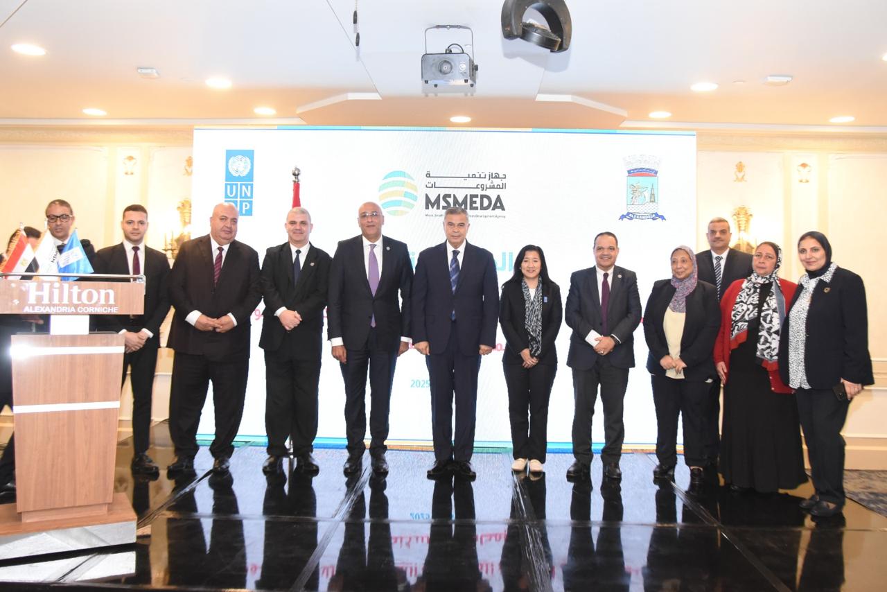 جانب من فعاليات الحفل الختامي لاتفاقية تحسين مستوى المعيشة للمجتمعات المستضيفة للاجئين السودانيين بالإسكندرية (3)