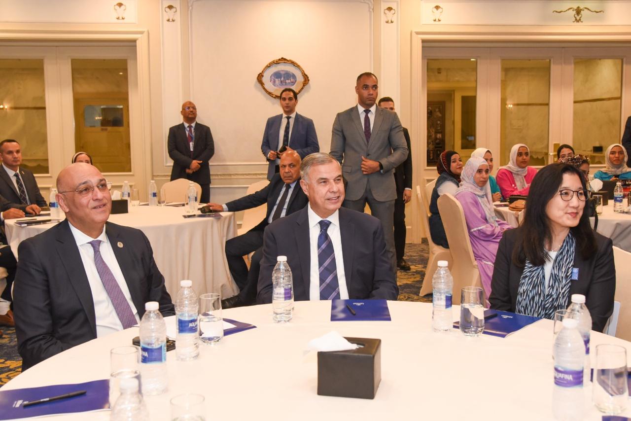 جانب من فعاليات الحفل الختامي لاتفاقية تحسين مستوى المعيشة للمجتمعات المستضيفة للاجئين السودانيين بالإسكندرية (1)