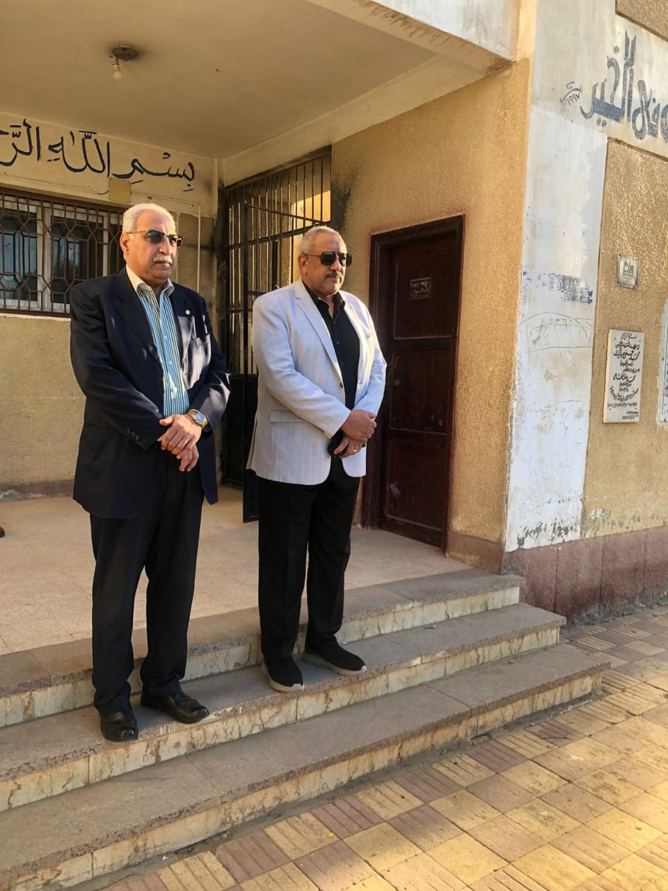 مدير تعليم القليوبية خلال الجولة مدير تعليم القليوبية خلال الجولة