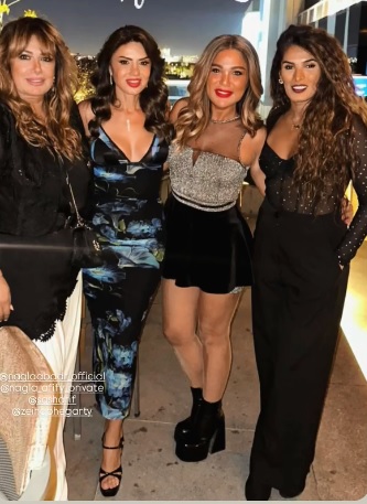 نجلاء بدر تحتفل بعيد ميلادها مع صديقاتها