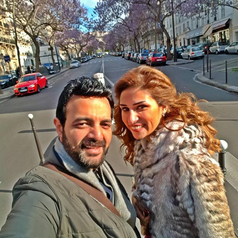 ايات اباظة وزوجها عمرو محمود ياسين ايات اباظة وزوجها عمرو محمود ياسين