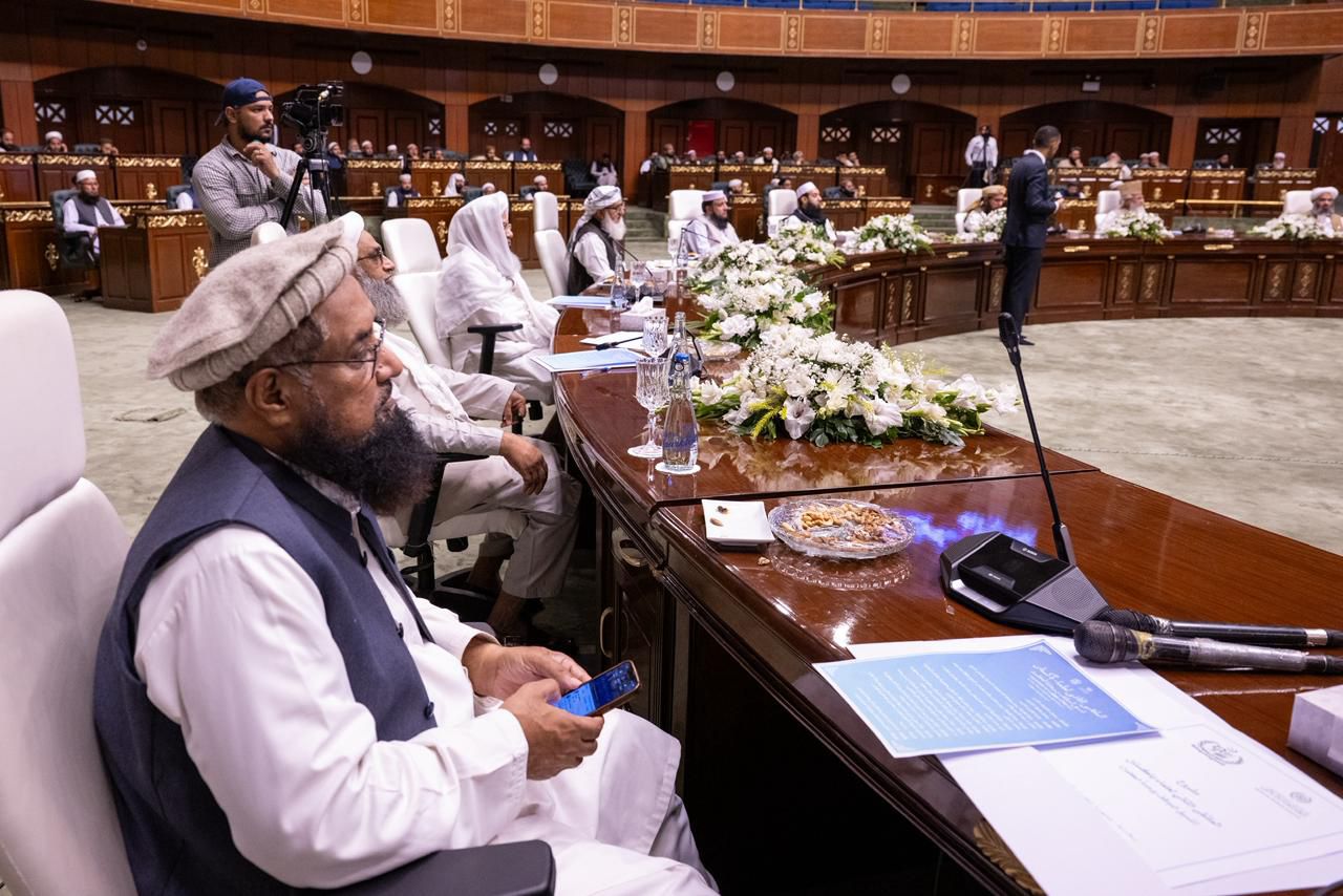 جانب من لقاء رابطة العالم الإسلامي جانب من لقاء رابطة العالم الإسلامي