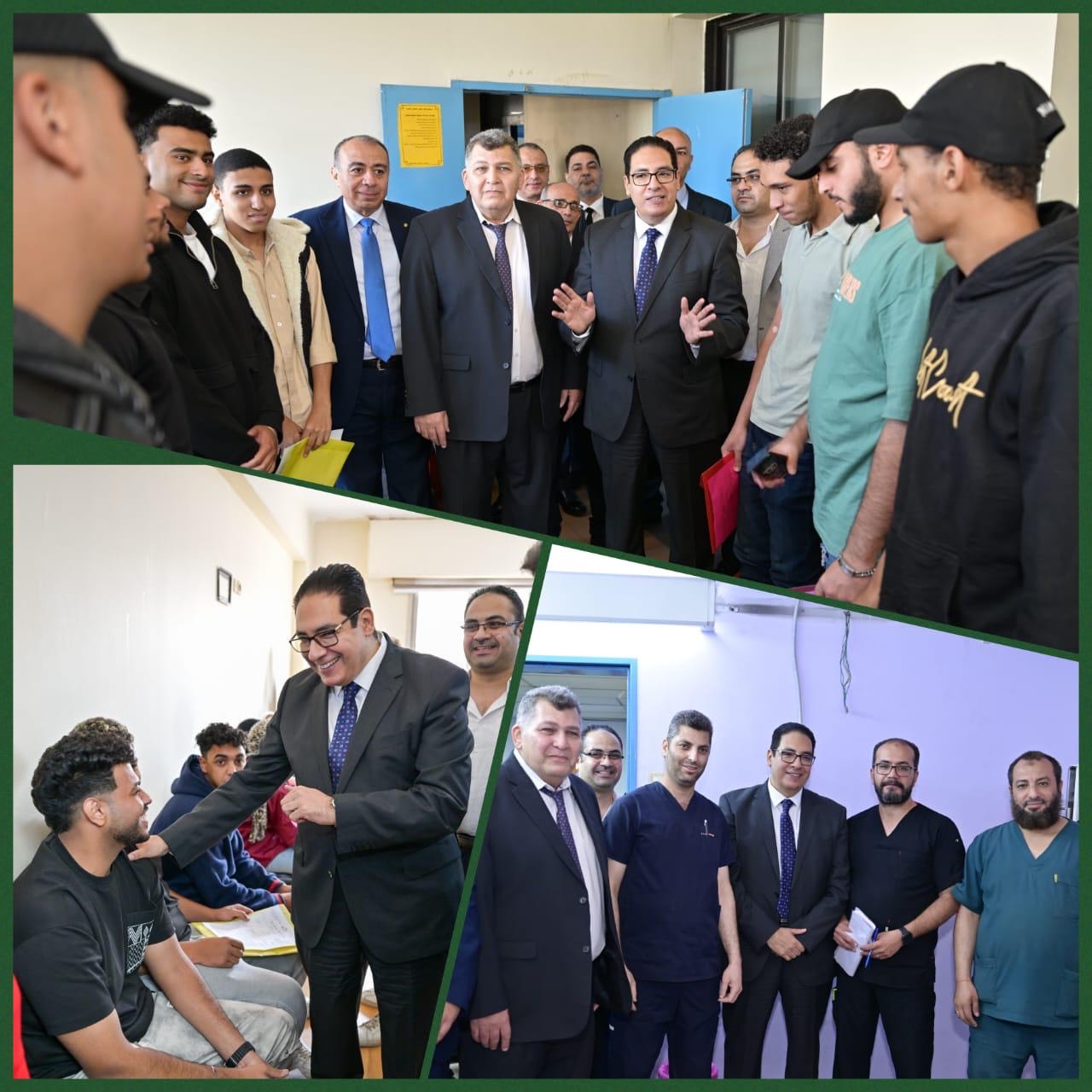 سامى عبدالصادق يتفقد إجراءات الكشف الطبي على طلاب جامعة القاهرة الأهلية سامى عبدالصادق يتفقد إجراءات الكشف الطبي على طلاب جامعة القاهرة الأهلية