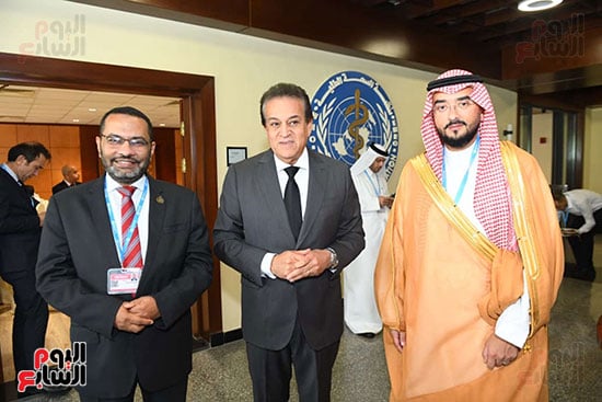 وزير الصحة مع وكيل وزارة الصحة السعودى والدكتور محمد حسانى وزير الصحة مع وكيل وزارة الصحة السعودى والدكتور محمد حسانى