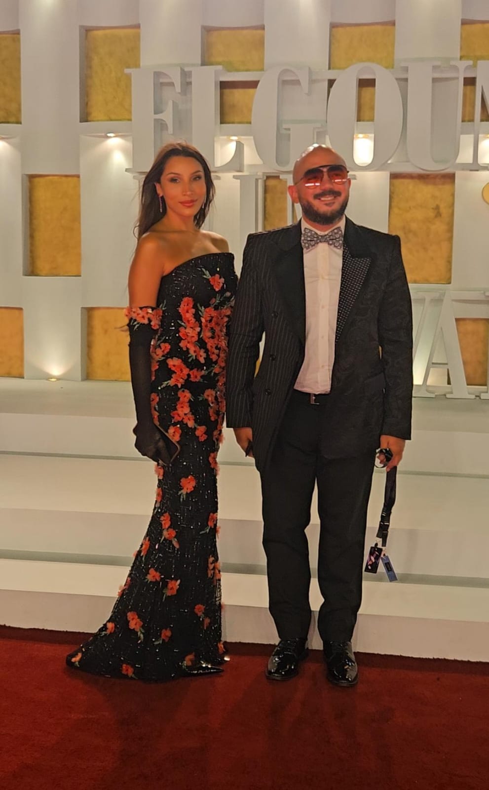 محمود العسيلي وطه دسوقي يصطحبان زوجاتهن وماجد المصري بصحبة ابنه في افتتاح مهرجان الجونة (1)