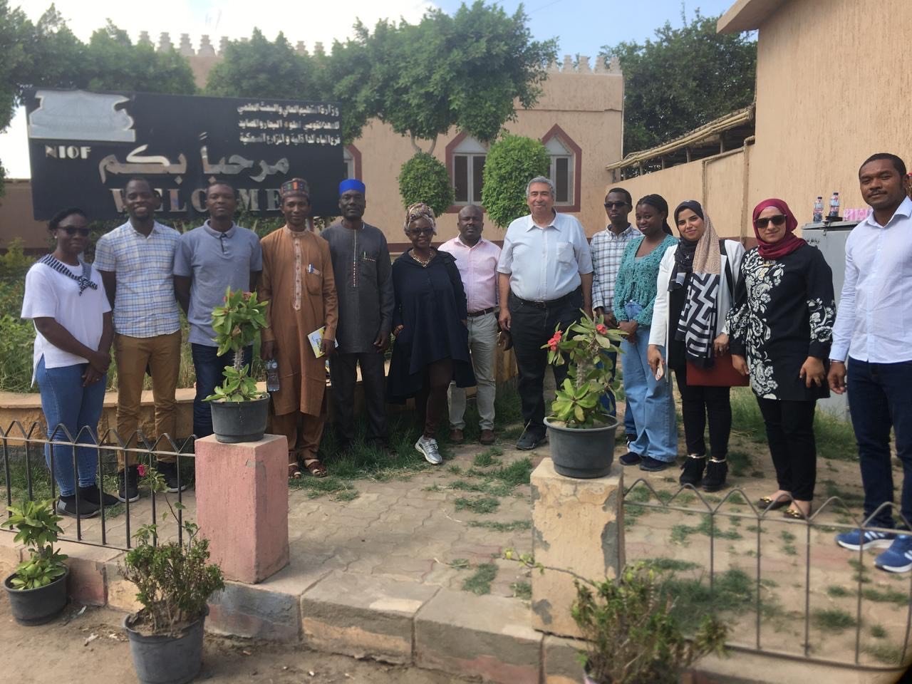 وفد إفريقي يزور فرع المياه الداخلية والمزارع بالقناطر الخيرية 