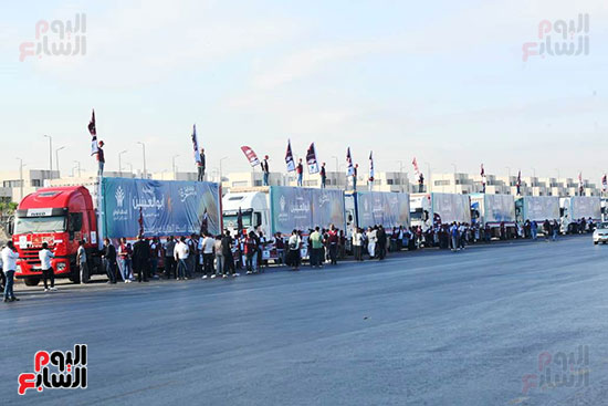 قافله التحالف تصطف استعدادا للتحرك إلى غرة قافله التحالف تصطف استعدادا للتحرك إلى غرة