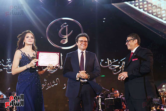 حانب من تكريم أمال ماهر