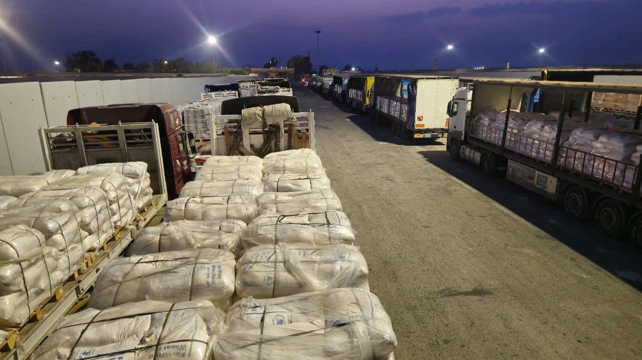 إطلاق قافلة زاد العزة الـ 52 إلى غزة بحمولة 4 الاف طن مساعدات غذائية (3)