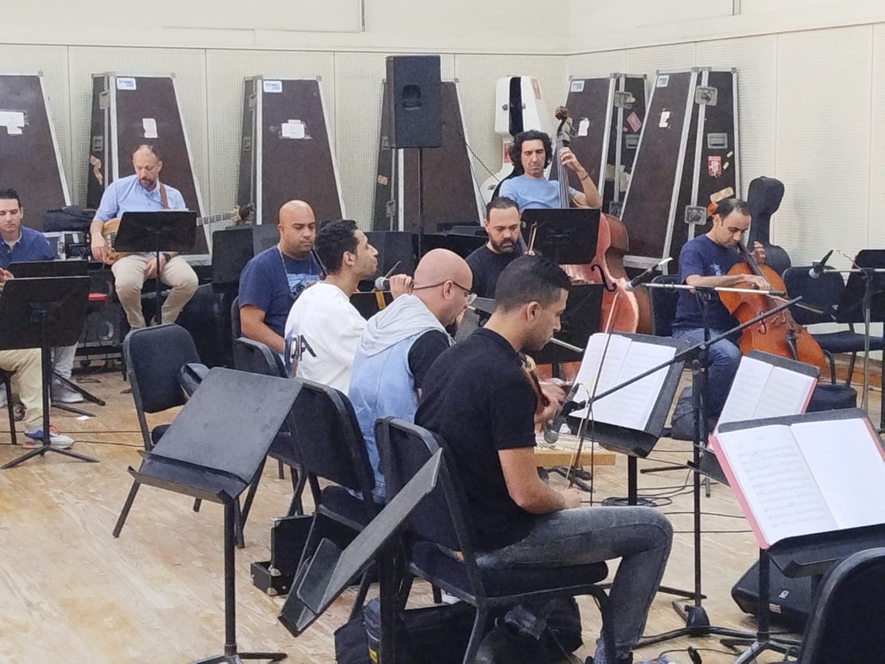 بروفة عادل عايش قبل حفل وائل جسار