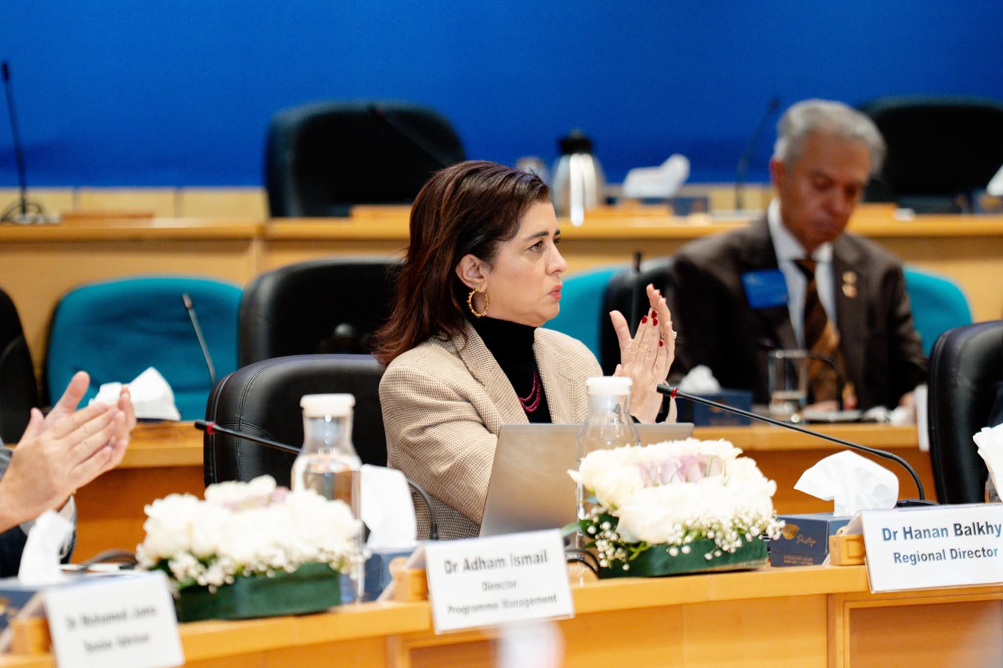 دكتورة حنان بلخى خلال ختام الدورة