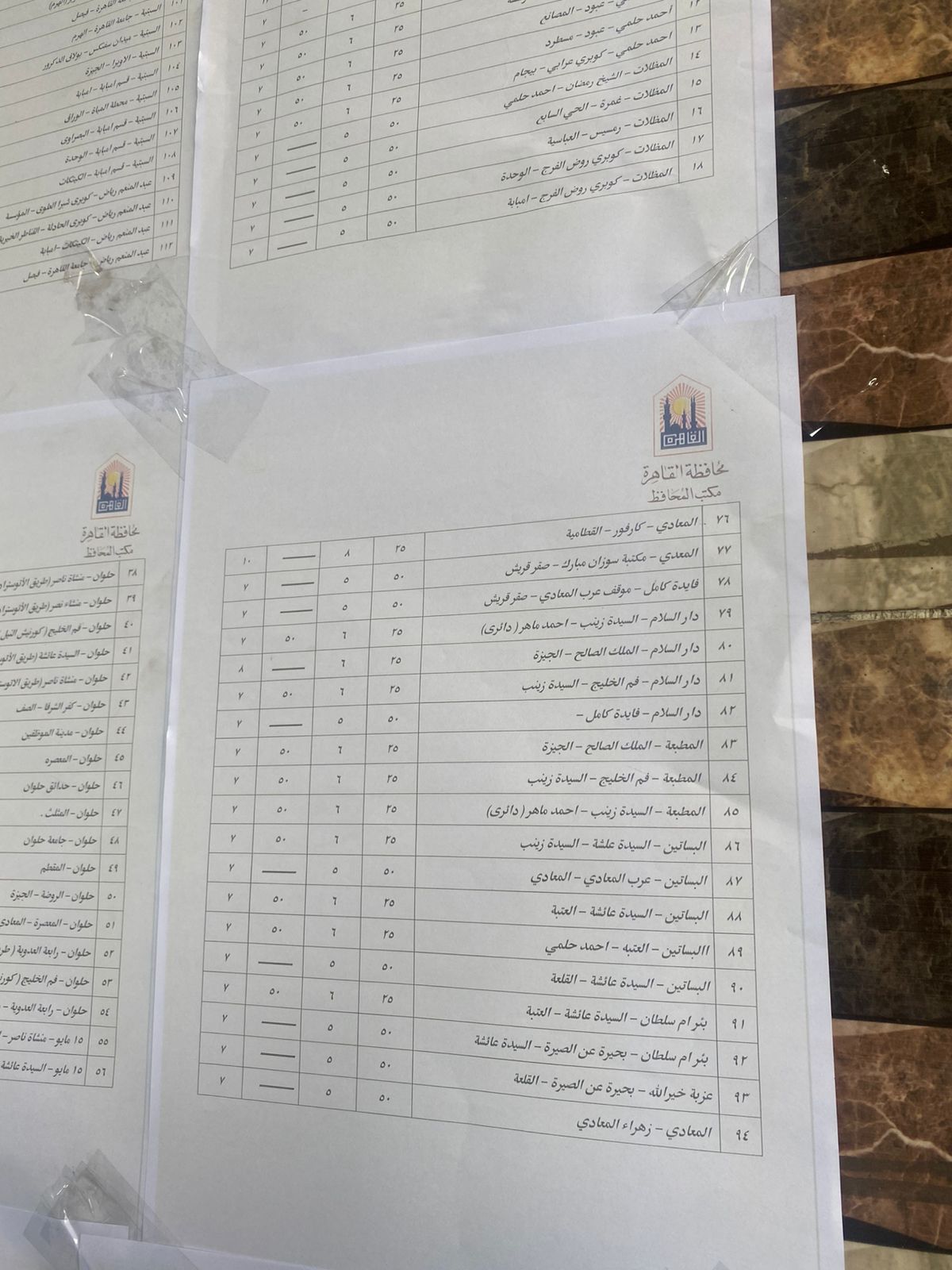 وضع لافتات تعريفة الركوب الجديدة بموقف عبدالمنعم رياض (4)