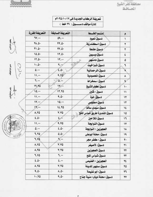 تعريفة موقف دسوق (2)