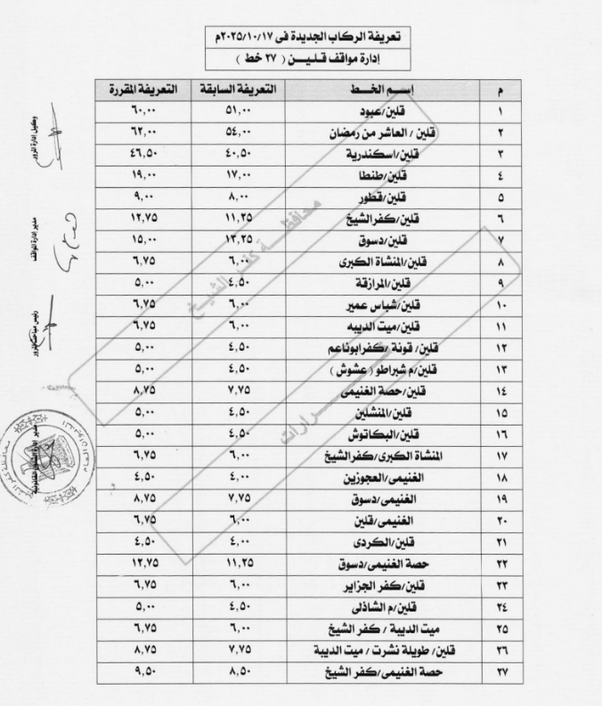 تعريفة موقف قلين_1