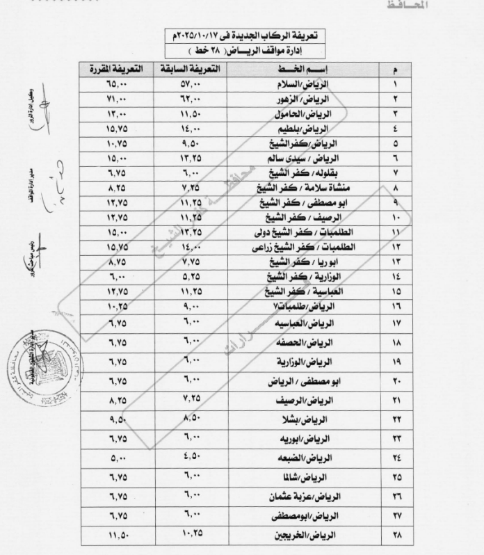 تعريفة موقف الرياض
