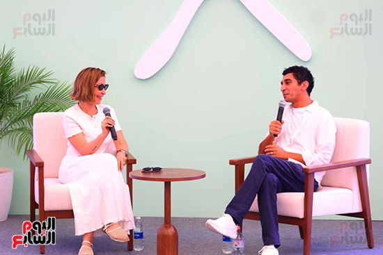 المخرج كريم الشناوى ومنة شلبي المخرج كريم الشناوى ومنة شلبي